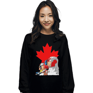 Shirts Long Sleeve Shirts, Unisex / Small / Black Captain Canuck And Team Canada
