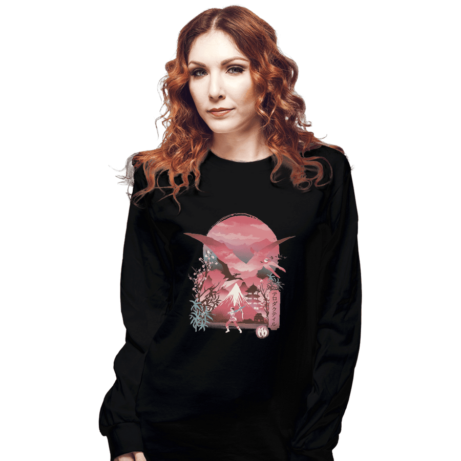 Shirts Long Sleeve Shirts, Unisex / Small / Black Pink Ranger Ukiyoe