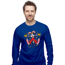 Load image into Gallery viewer, Daily_Deal_Shirts Long Sleeve Shirts, Unisex / Small / Royal Blue Knives Out Roger

