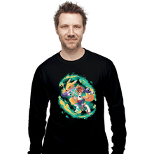 Load image into Gallery viewer, Daily_Deal_Shirts Long Sleeve Shirts, Unisex / Small / Black Digital Fox
