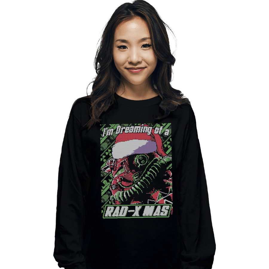 Shirts Long Sleeve Shirts, Unisex / Small / Black Rad Xmas