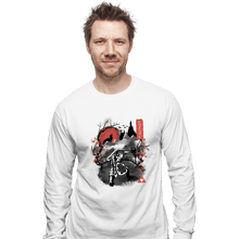 Load image into Gallery viewer, Daily_Deal_Shirts Long Sleeve Shirts, Unisex / Small / White Sumie Twilight
