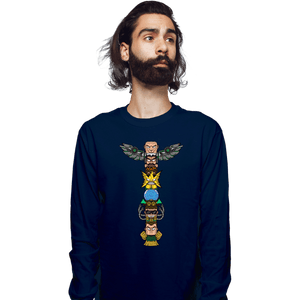 Daily_Deal_Shirts Long Sleeve Shirts, Unisex / Small / Navy Totem Of Villains