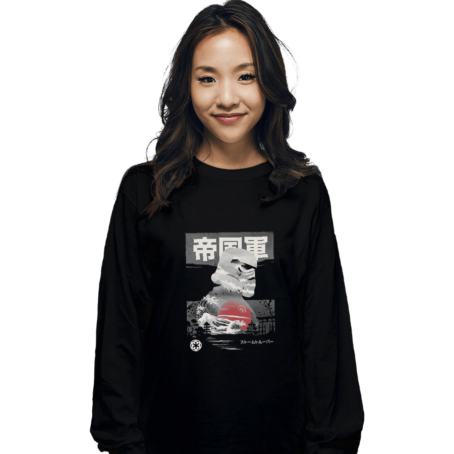 Shirts Long Sleeve Shirts, Unisex / Small / Black Edo Stormtrooper