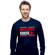 Load image into Gallery viewer, Shirts Long Sleeve Shirts, Unisex / Small / Navy Maverick And Goose
