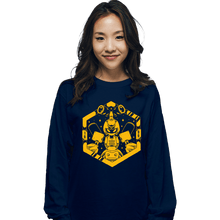 Load image into Gallery viewer, Shirts Long Sleeve Shirts, Unisex / Small / Navy Kabuto Type Robot
