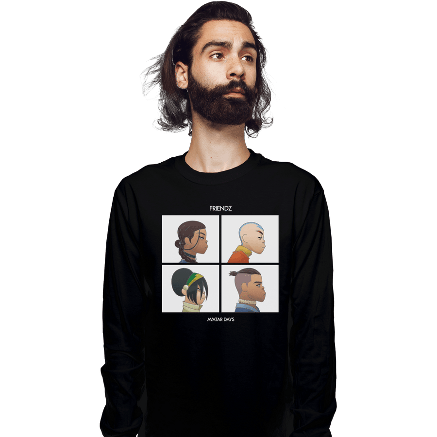 Shirts Long Sleeve Shirts, Unisex / Small / Black Friendz