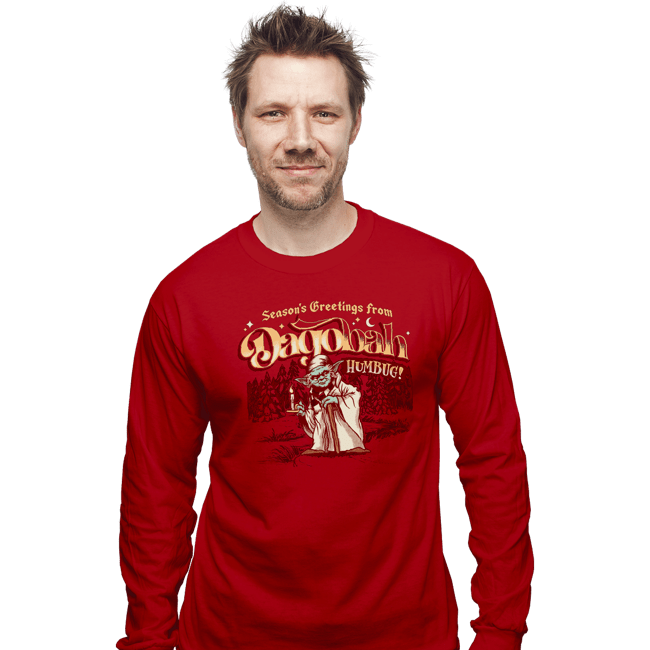 Daily_Deal_Shirts Long Sleeve Shirts, Unisex / Small / Red Dagobah Humbug