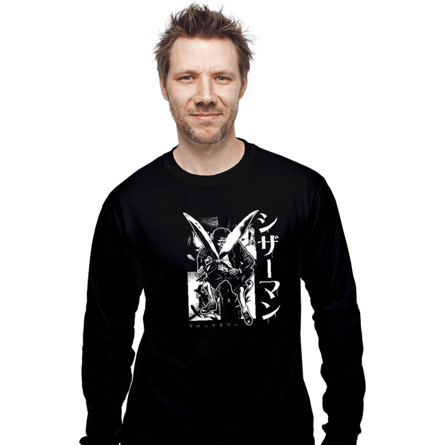 Daily_Deal_Shirts Long Sleeve Shirts, Unisex / Small / Black Scissorman Is Here