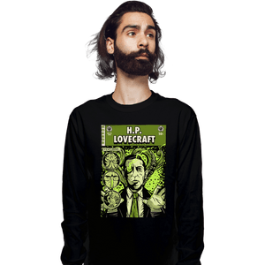 Secret_Shirts Long Sleeve Shirts, Unisex / Small / Black Tales Of Lovecraft