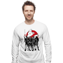 Load image into Gallery viewer, Daily_Deal_Shirts Long Sleeve Shirts, Unisex / Small / White Ghostbusters Sumi-e
