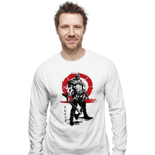 Load image into Gallery viewer, Daily_Deal_Shirts Long Sleeve Shirts, Unisex / Small / White Killer Of Gods Sumi-e
