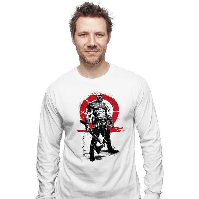 Daily_Deal_Shirts Long Sleeve Shirts, Unisex / Small / White Killer Of Gods Sumi-e
