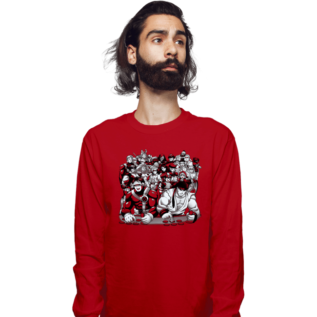 Secret_Shirts Long Sleeve Shirts, Unisex / Small / Red Old Friends