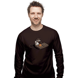 Shirts Long Sleeve Shirts, Unisex / Small / Dark Chocolate Indiana Mouse