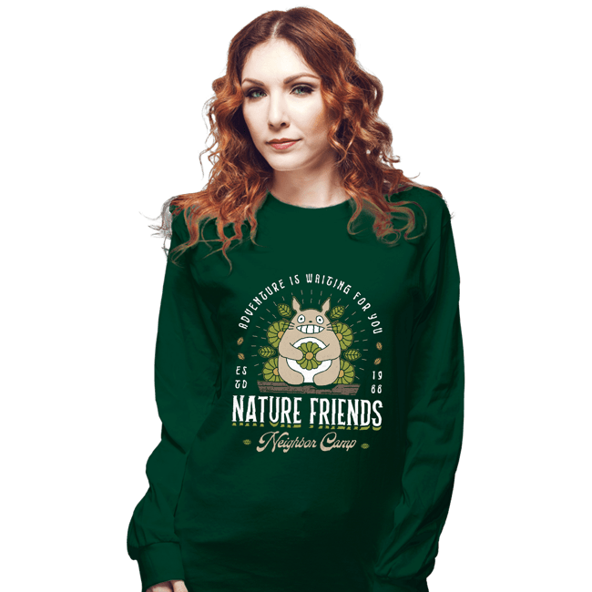 Secret_Shirts Long Sleeve Shirts, Unisex / Small / Forest Nature Neighbor Camp