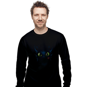 Shirts Long Sleeve Shirts, Unisex / Small / Black Dragon Eyes