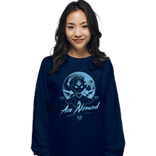 Load image into Gallery viewer, Shirts Long Sleeve Shirts, Unisex / Small / Navy Moonlight Air Nomad
