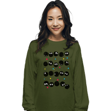 Load image into Gallery viewer, Shirts Long Sleeve Shirts, Unisex / Small / Military Green The Black Sprites
