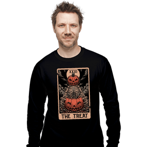 Daily_Deal_Shirts Long Sleeve Shirts, Unisex / Small / Black Halloween Tarot Treat