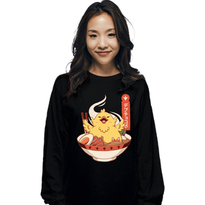 Shirts Long Sleeve Shirts, Unisex / Small / Black Fat Chocobo Ramen