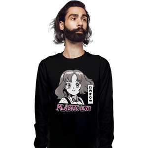 Shirts Long Sleeve Shirts, Unisex / Small / Black Plastic Love Manga