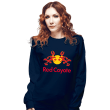 Load image into Gallery viewer, Daily_Deal_Shirts Long Sleeve Shirts, Unisex / Small / Navy Red Coyote
