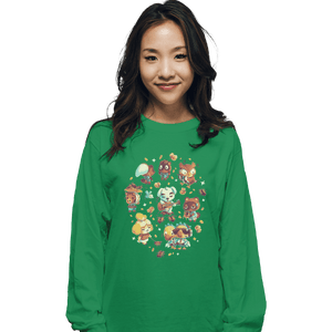 Shirts Long Sleeve Shirts, Unisex / Small / Irish Green Tarantula Island