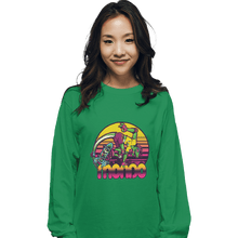 Load image into Gallery viewer, Shirts Long Sleeve Shirts, Unisex / Small / Irish Green Mondo Gecko
