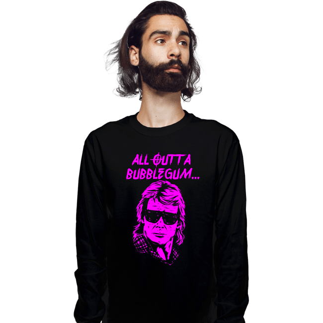 Shirts Long Sleeve Shirts, Unisex / Small / Black All Outta Bubblegum