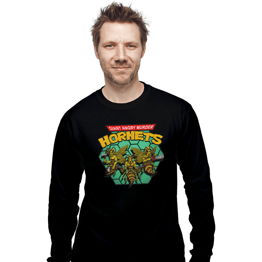Shirts Long Sleeve Shirts, Unisex / Small / Black Murder Hornets