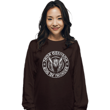 Load image into Gallery viewer, Secret_Shirts Long Sleeve Shirts, Unisex / Small / Dark Chocolate Thor God Of Thunder
