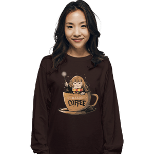 Shirts Long Sleeve Shirts, Unisex / Small / Dark Chocolate Accio Coffee