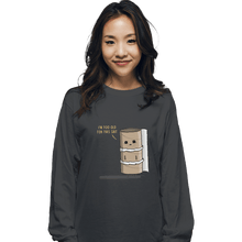 Load image into Gallery viewer, Shirts Long Sleeve Shirts, Unisex / Small / Charcoal Paper Rold
