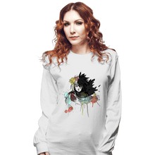 Load image into Gallery viewer, Secret_Shirts Long Sleeve Shirts, Unisex / Small / White Howl Watercolors
