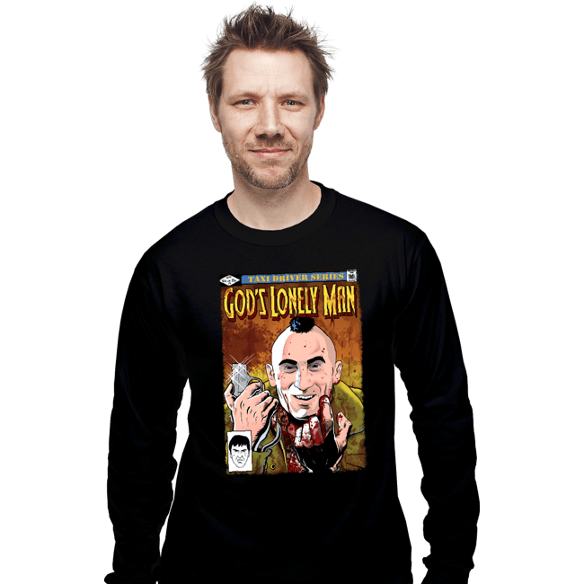 Secret_Shirts Long Sleeve Shirts, Unisex / Small / Black God's Lonely Man
