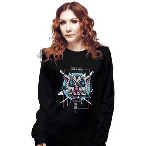 Shirts Long Sleeve Shirts, Unisex / Small / Black Japanese Boar