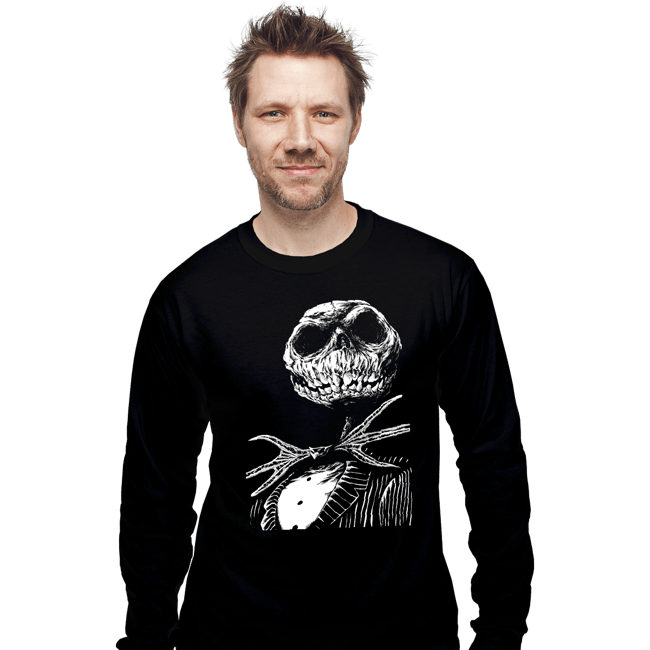 Shirts Long Sleeve Shirts, Unisex / Small / Black King Pumpkin