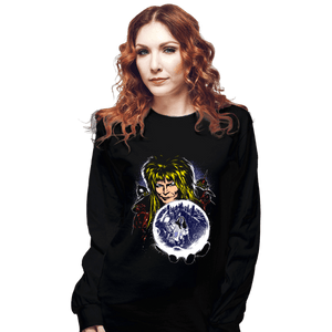 Daily_Deal_Shirts Long Sleeve Shirts, Unisex / Small / Black Maze Goblin King