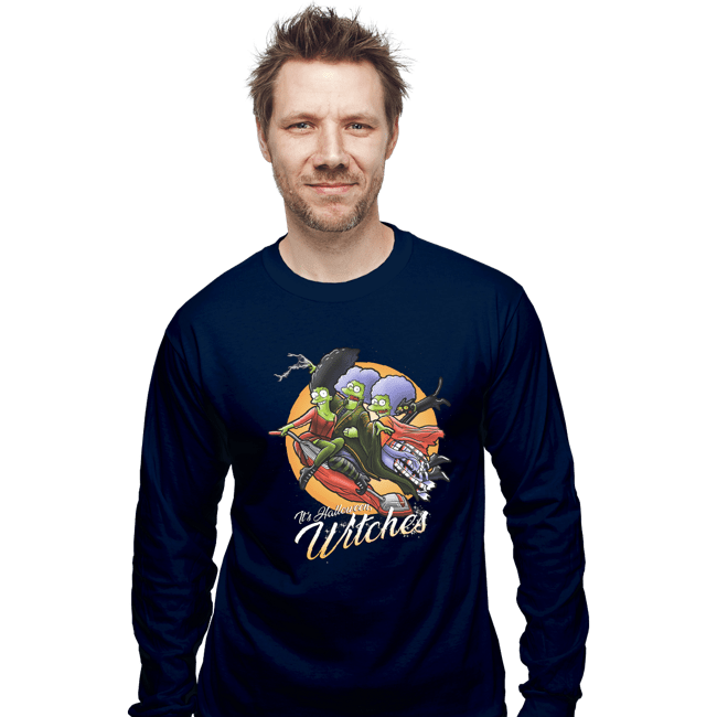 Daily_Deal_Shirts Long Sleeve Shirts, Unisex / Small / Navy Witches