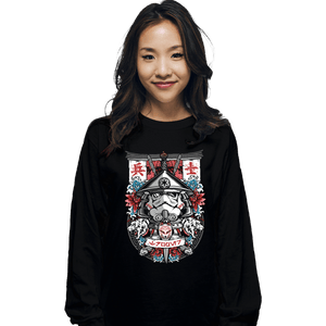 Shirts Long Sleeve Shirts, Unisex / Small / Black Samurai Trooper