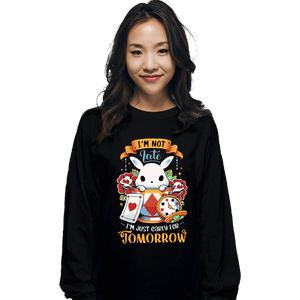 Daily_Deal_Shirts Long Sleeve Shirts, Unisex / Small / Black Wondrous Rabbit