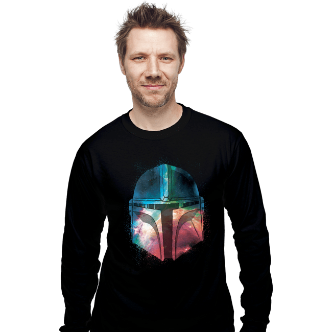 Daily_Deal_Shirts Long Sleeve Shirts, Unisex / Small / Black Galactic Mandalorian