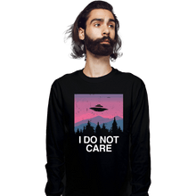 Load image into Gallery viewer, Secret_Shirts Long Sleeve Shirts, Unisex / Small / Black I Do Not Care
