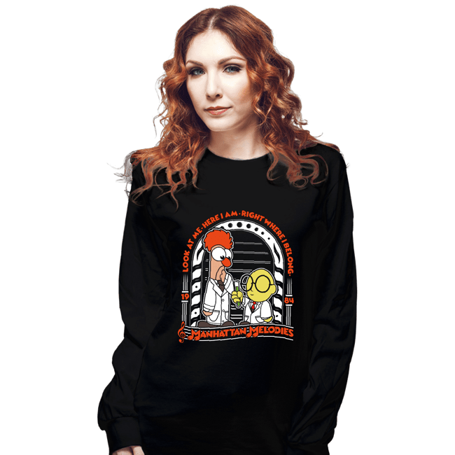Shirts Long Sleeve Shirts, Unisex / Small / Black Beaker and Bunsen Melodies