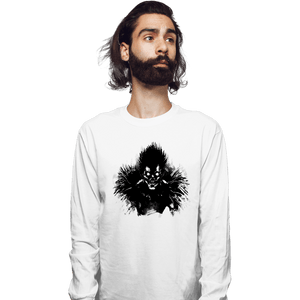 Shirts Long Sleeve Shirts, Unisex / Small / White Bored Shinigami