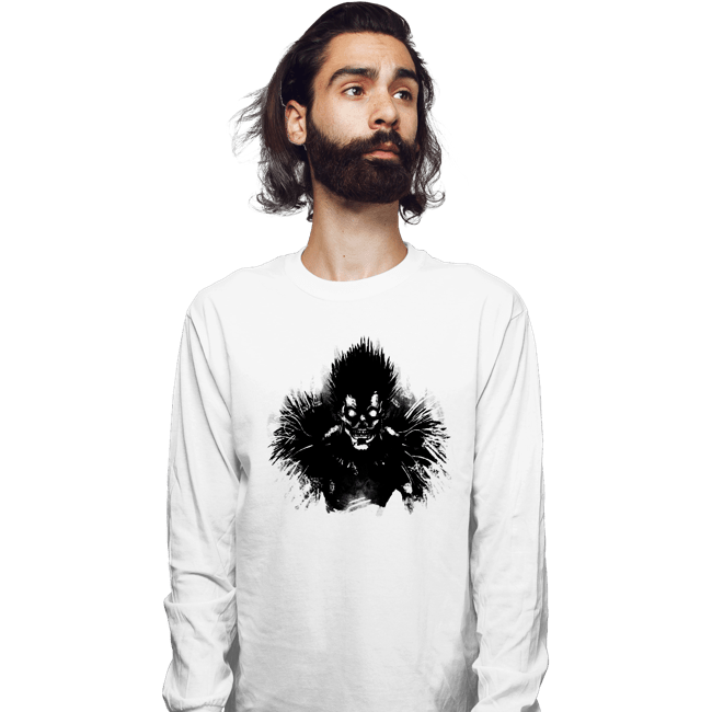 Shirts Long Sleeve Shirts, Unisex / Small / White Bored Shinigami