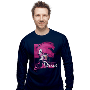 Secret_Shirts Long Sleeve Shirts, Unisex / Small / Navy Blue Driver