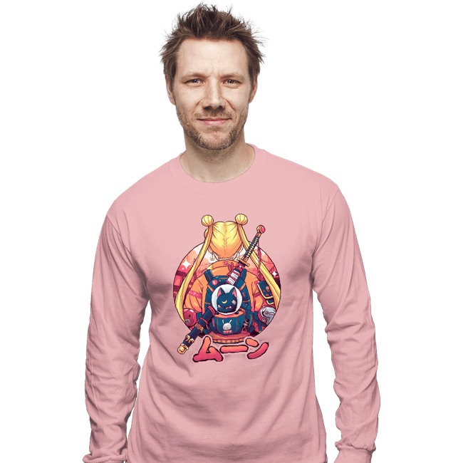 Shirts Long Sleeve Shirts, Unisex / Small / Pink Winter Moon