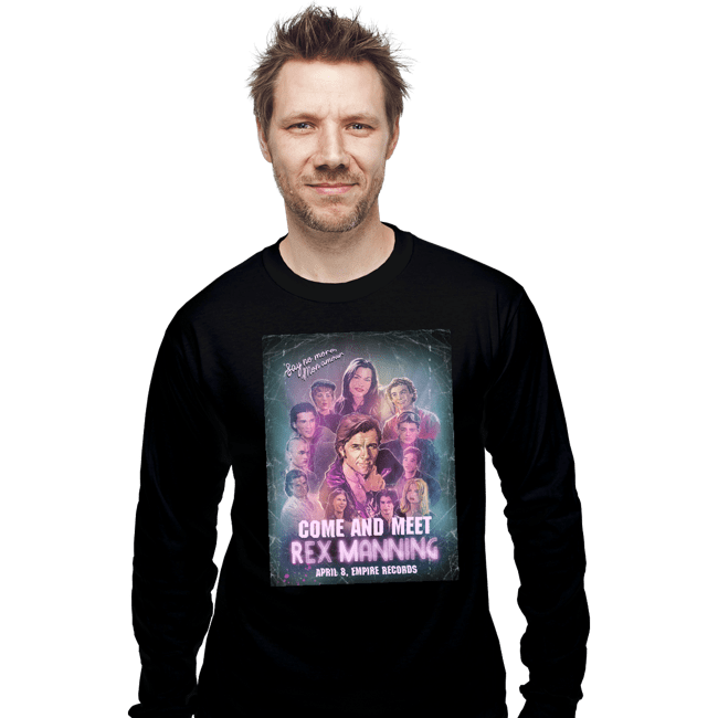 Daily_Deal_Shirts Long Sleeve Shirts, Unisex / Small / Black Rex Manning Day